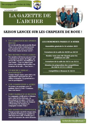 La gazette novembre 2025